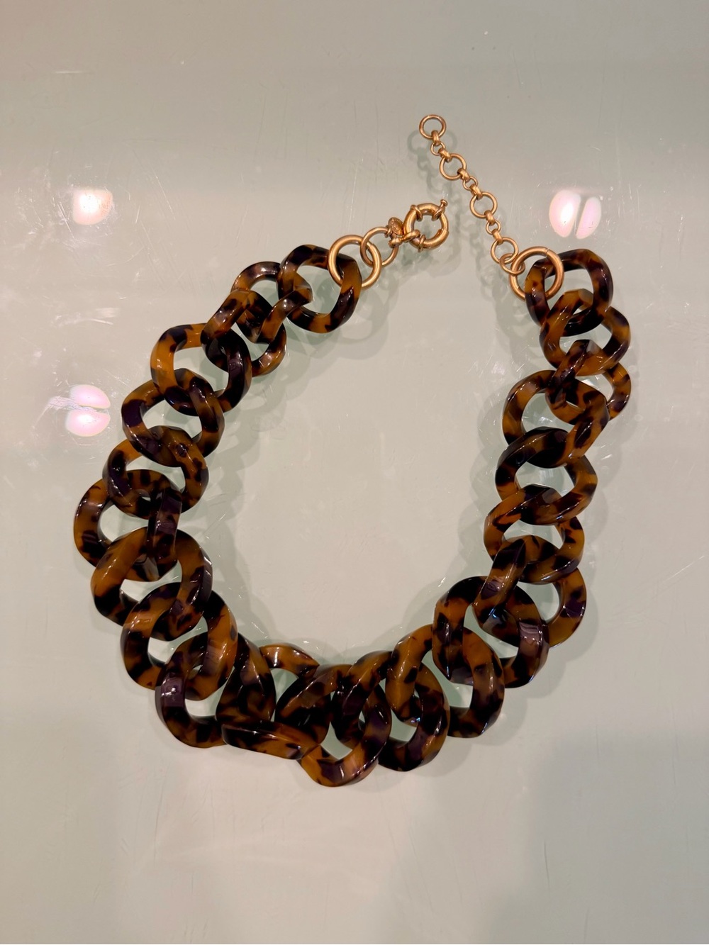 J. Crew Chunky Tortoiseshell Necklace